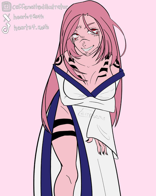 Fem Sukuna, flat colors